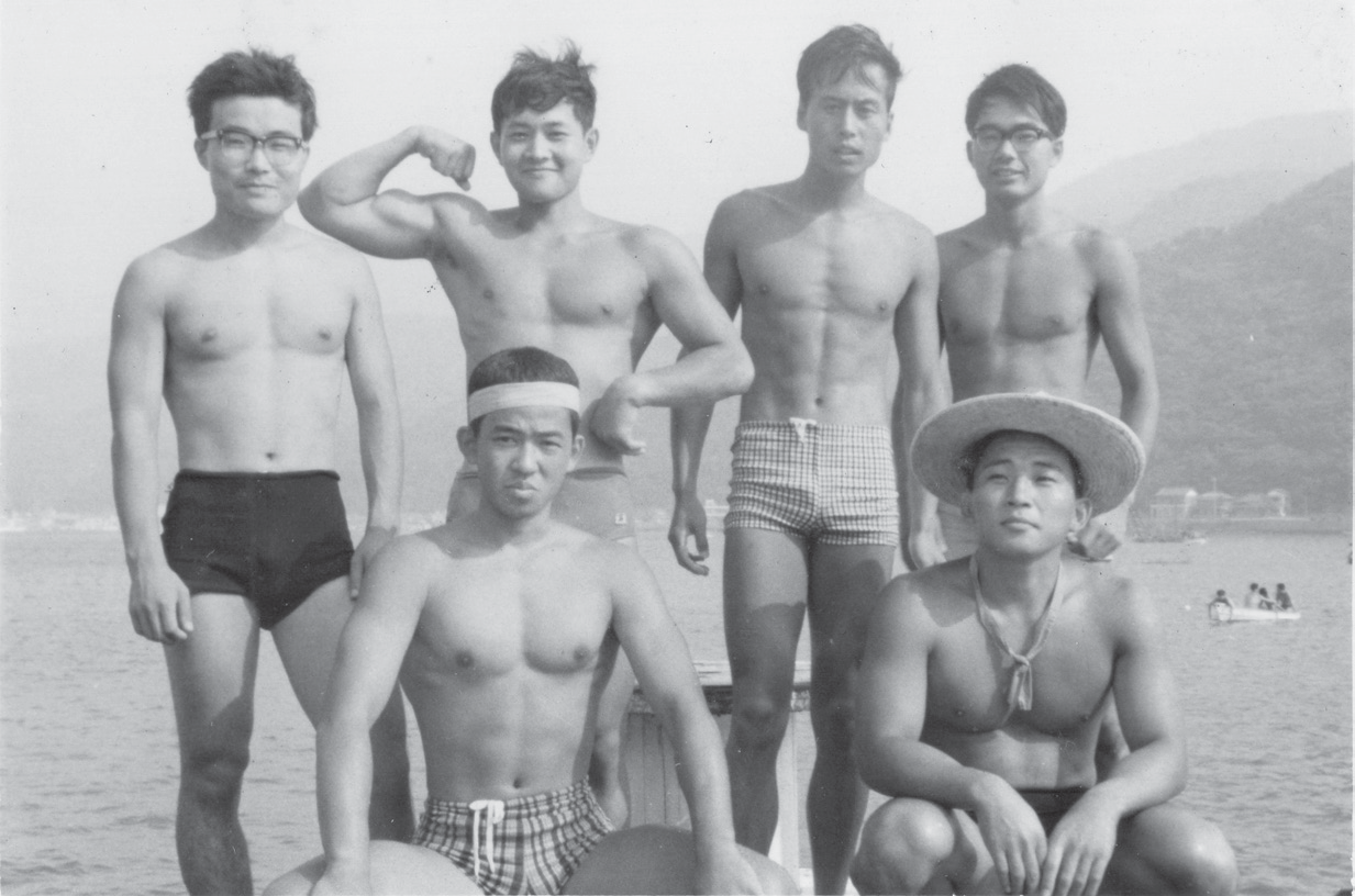 67年戸田合宿　遠藤・咲本・中畑・渡辺・高村・吉田
